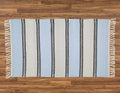 Plush Rug Option 2 HK Blue and Grey with Black Stripes