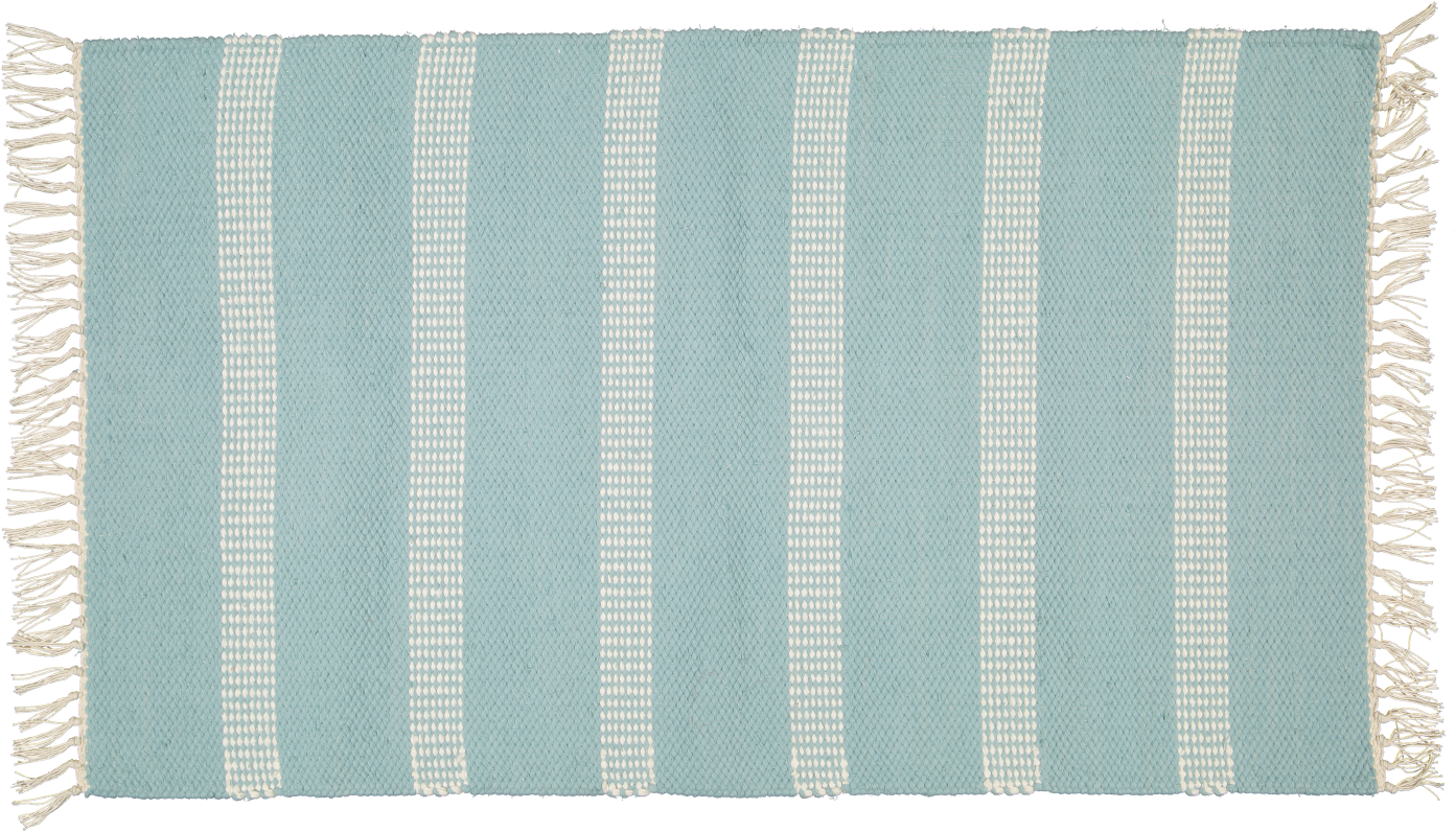Plush Rug Option 1 Duck Egg and Natural