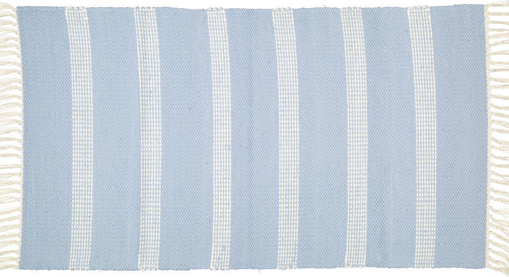 Plush Rug Option 1 HK Blue and Natural