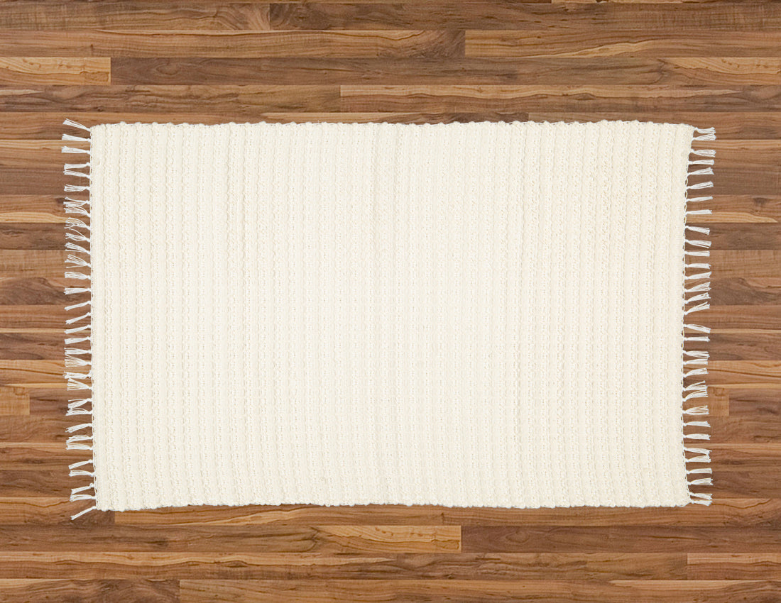 Dhurrie Waffle Weave, Natural