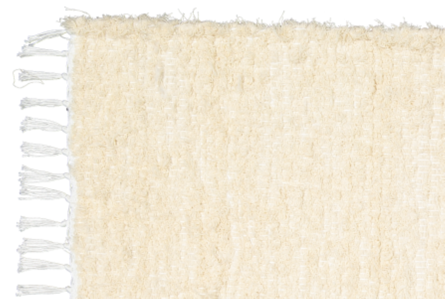 Cotton Fluffy Natural Rug