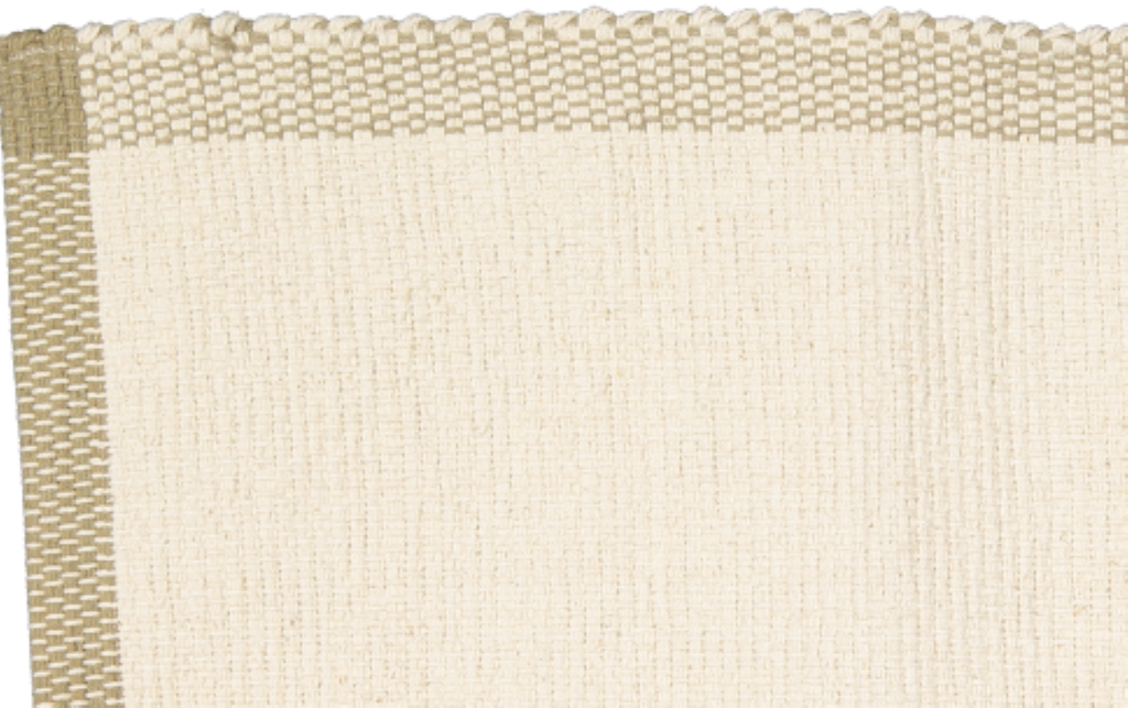 Bathmat Pebble Weave, Natural with a Jute Border