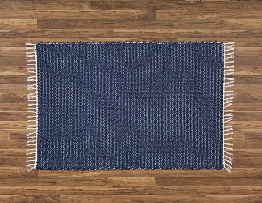 Carpet - Cotton Dhurrie Twill Navy