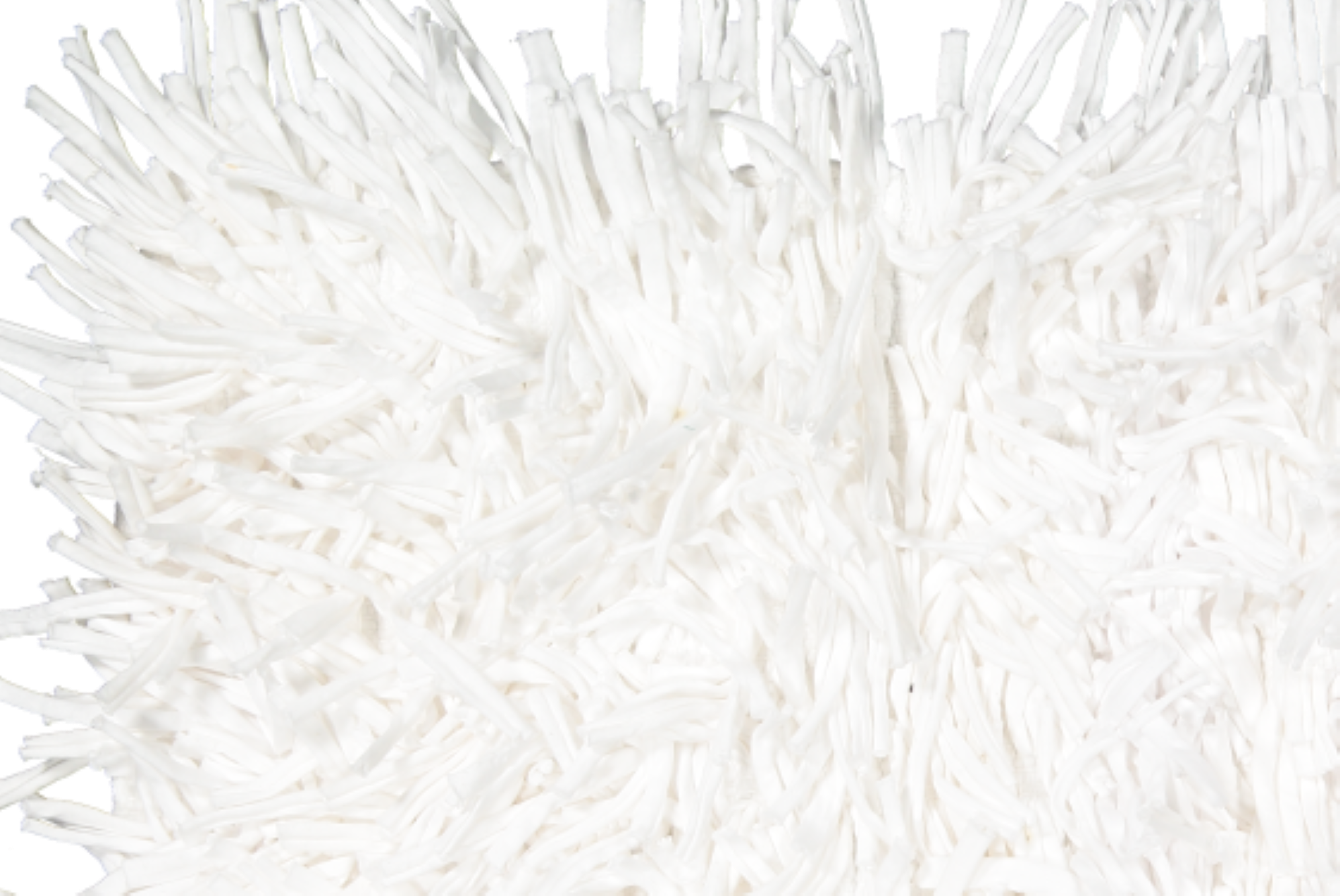 Shaggy White Rug