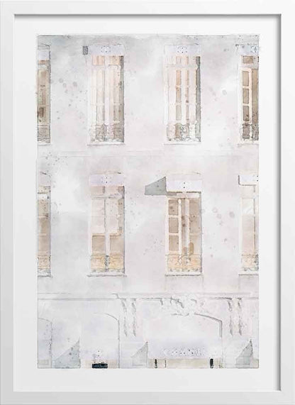 Watercolor Minimalism Chanel Apartments Poster