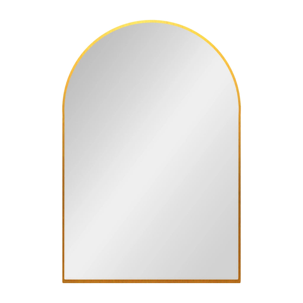 Arch Shaped Contemporary Mirror | Dark Gold