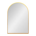 Arch Shaped Contemporary Mirror | Dark Gold