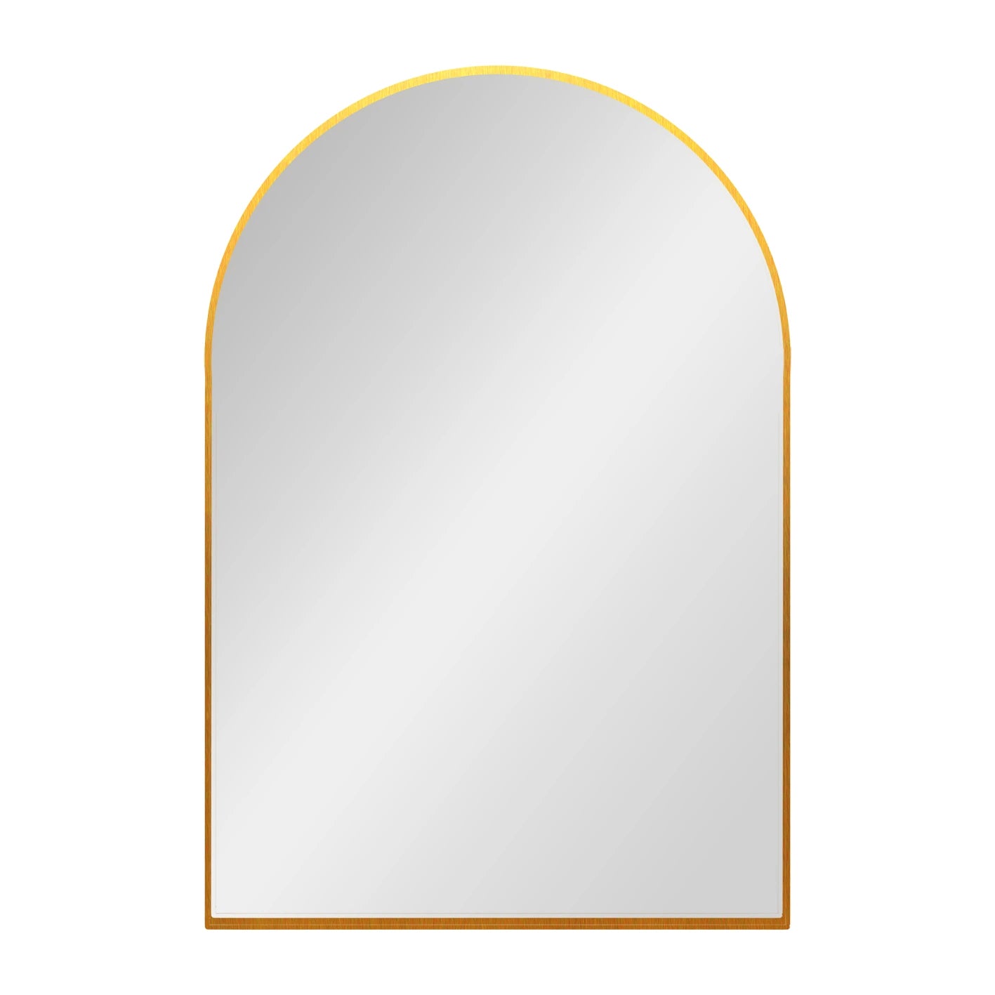 Arch Shaped Contemporary Mirror | Dark Gold