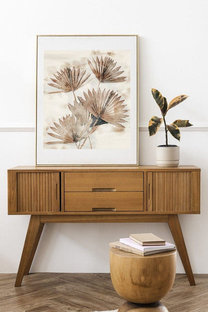 Watercolor Fan leaf posters (3-Options)