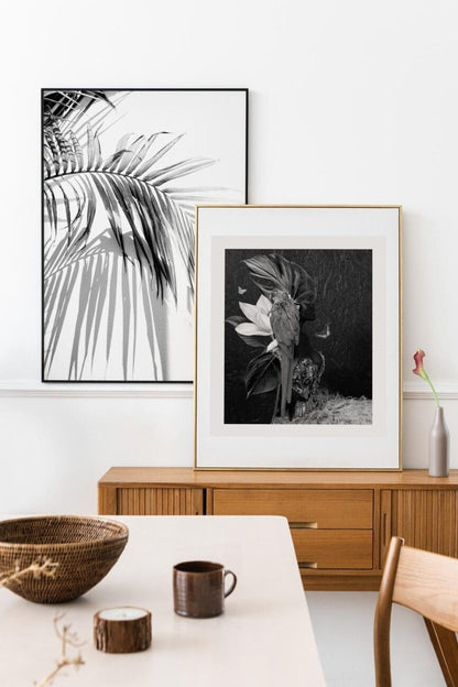 Palm tree leaves mono posters (2-Options)