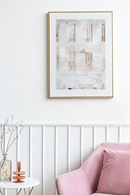 Watercolor Minimalism Chanel Apartments Poster