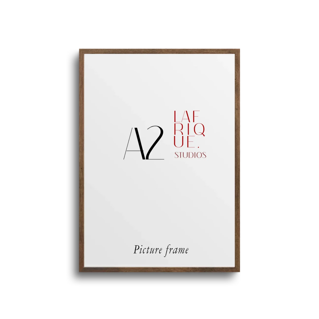 A2 Kiaat wood textured gallery frame