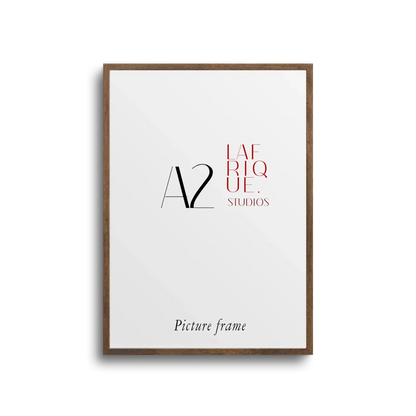 A2 Kiaat wood textured gallery frame