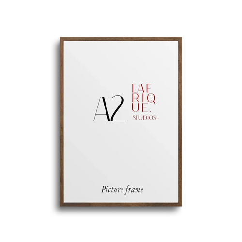 A2 Kiaat wood textured gallery frame