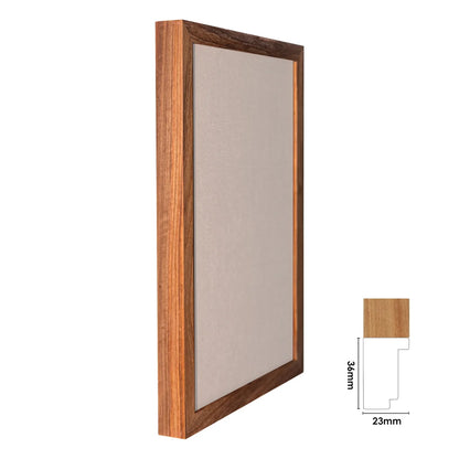 A2 Kiaat wood textured gallery frame