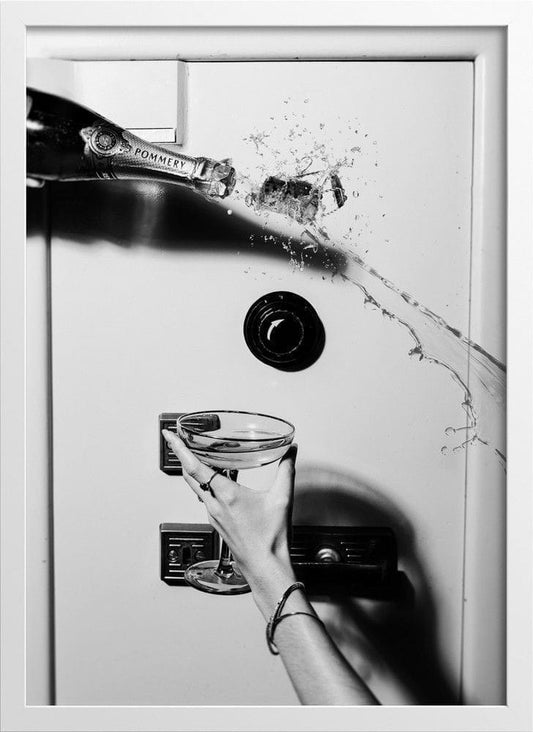 Editorial Action Champagne Feature Poster