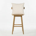 Hand woven scatter cushion cover  60 x 60cm - Natural bobbles