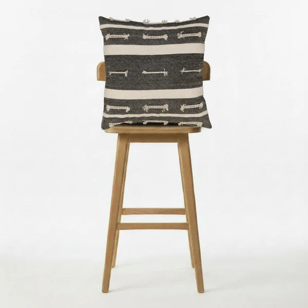 Hand woven scatter cushion cover 60 x 60cm - Boho Pattern Natural on various colours