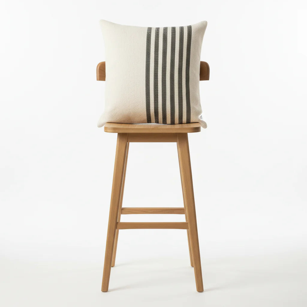 Hand woven scatter cushion cover  60 x 60cm - Vertical Stripes